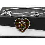 Scotstee Shop - Scotstee Shop Buchan Modern Clan Scotland Tartan Plaid Charm Bracelet Bangle Heart Jewelry Gift For Women