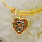 Scotstee Shop - Scotstee Shop Jewelry MacGregor Clan Scotland Tartan Plaid Charm Bracelet Bangle Heart Jewelry Gift For Women