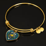 Scotstee Shop - Scotstee Shop Campbell Of Cawdor Ancient Clan Scotland Tartan Plaid Charm Bracelet Bangle Heart Jewelry Gift For Women