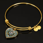 Scotstee Shop - Scotstee Shop Balfour Clan Scotland Tartan Plaid Charm Bracelet Bangle Heart Jewelry Gift For Women