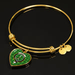 Scotstee Shop - Scotstee Shop Blane Clan Scotland Tartan Plaid Charm Bracelet Bangle Heart Jewelry Gift For Women