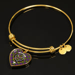 Scotstee Shop - Scotstee Shop Carnegie Clan Scotland Tartan Plaid Charm Bracelet Bangle Heart Jewelry Gift For Women