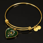 Scotstee Shop - Scotstee Shop Beveridge Clan Scotland Tartan Plaid Charm Bracelet Bangle Heart Jewelry Gift For Women