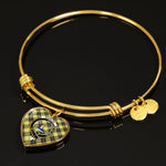 Scotstee Shop - Scotstee Shop Barclay Clan Scotland Tartan Plaid Charm Bracelet Bangle Heart Jewelry Gift For Women