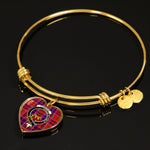 Scotstee Shop - Scotstee Shop Cameron Of Lochiel Modern Clan Scotland Tartan Plaid Charm Bracelet Bangle Heart Jewelry Gift For Women