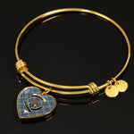 Scotstee Shop - Scotstee Shop Boswell Clan Scotland Tartan Plaid Charm Bracelet Bangle Heart Jewelry Gift For Women