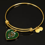 Scotstee Shop - Scotstee Shop Agnew Hunting Clan Scotland Tartan Plaid Charm Bracelet Bangle Heart Jewelry Gift For Women