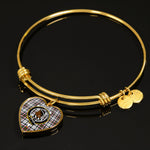 Scotstee Shop - Scotstee Shop Borthwick Clan Scotland Tartan Plaid Charm Bracelet Bangle Heart Jewelry Gift For Women