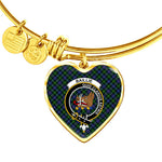 Scotstee Shop - Scotstee Shop Baillie Hunting Clan Scotland Tartan Plaid Charm Bracelet Bangle Heart Jewelry Gift For Women