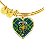 Scotstee Shop - Scotstee Shop Campbell Of Breadalbane Ancient Clan Scotland Tartan Plaid Charm Bracelet Bangle Heart Jewelry Gift For Women