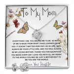 Mom Necklace Gift, You Are The World Necklace, Mother's Day Gift, Mother Daughter Neckalce Mother's Day Love Knot Necklace