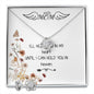 Mom Necklace - I'll Hold You In My Heart Mother's Day Gift Mother's Day Love Knot Necklace