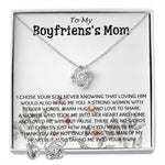 Mother-In-Law Necklace, Gift To My Boyfriend's Mom Necklace, Gift For Future Mother-In-Law Mother's Day Love Knot Necklace
