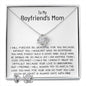 Mom Necklace, Mother-In-Law Necklace, Gift To My Boyfriend's Mom Necklace, Gift For Future Mother-In-Law Mother's Day Love Knot Necklace