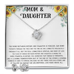 Mom Necklace, Mother Daughter Necklace, Gift For Mom, Mom Necklace, Birthday Gift Necklace Mother's Day Love Knot Necklace
