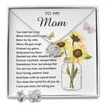 Mom Necklace Gift - To My Mom - You Mean The World For All You Do Mother's Day Necklace Mother's Day Love Knot Necklace
