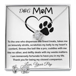 Mom Necklace - To My Dog Mom - Love You Always And Forever - Mother's Day Gift Mother's Day Love Knot Necklace