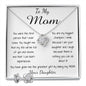 Mom Necklace - To Mom Necklace, Gorgeous Necklace for Mom from Daughter Mother's Day Love Knot Necklace