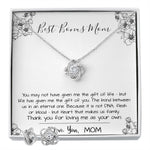 Mom Necklace, Stepmom Necklace, Bonus Mom Necklace, Mother's Day Gift For Step Mom Necklace Mother's Day Love Knot Necklace