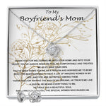 Mom Necklace, Mother-In-Law Necklace, To My Boyfriend's Mom Necklace, Gift For Boyfriend's Mom Mother's Day Necklace Mother's Day Love Knot Necklace