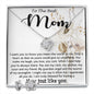 Mom Necklace, Best Mother's Day Gift - To My Mom Best Necklace Mother's Day Love Knot Necklace