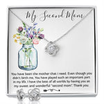 Mom Necklace, Bonus Mom Necklace Gift For Stepmom Neckalce Mother's Day Love Knot Necklace