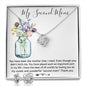 Mom Necklace, Bonus Mom Necklace Gift For Stepmom Neckalce Mother's Day Love Knot Necklace
