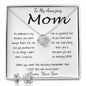 Mom Necklace - To Mom Necklace, Gift for Mom from Son Mother's Day Love Knot Necklace