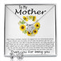 Mom Necklace, To My Mother Necklace Gift For Mom, Mother's Day Necklace From Daughter Son Mother's Day Love Knot Necklace