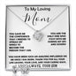 To My Loving Mom - Love Always Your Son Necklace Mother's Day Love Knot Necklace