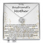 Mom Necklace, Mother-In-Law Necklace, To My Boyfriend's Mom Gift Necklace, Gift For Boyfriend's Mom Birthday Necklace Mother's Day Love Knot Necklace