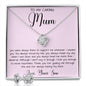 Gift For Mom From Son To My Caring Mum Necklace, Gift For Mother's Day Jewelry Mother's Day Love Knot Necklace