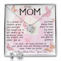 To My Mom Necklace To A Woman Of Wisdom Mother's Day Gift For Mom From Son Mother's Day Love Knot Necklace