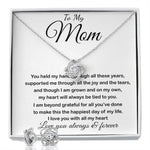 Mom Necklace - To My Mom - Love You Always And Forever Mother's Day Love Knot Necklace