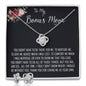 To My Bonus Mom Necklace, Thank You For Everything Mother's Day Gift For Mom Mother's Day Love Knot Necklace