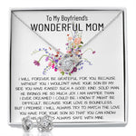 Mom Necklace, Mother-In-Law Necklace, To My Boyfriend's Mom Gift Necklace Mother's Day Love Knot Necklace