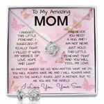 To My Mom Necklace From Son Gift Ideas For Mother's Day Necklace Mother's Day Love Knot Necklace