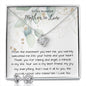 Mother-In-Law Necklace, Best Mother In Law Birthday Necklace, To My Mother In Law Necklace Mother's Day Love Knot Necklace