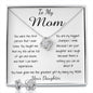 Mom Necklace - To Mom Necklace, Gorgeous Necklace for Mom from Daughter Mother's Day Love Knot Necklace