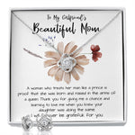 Mom Necklace Gift, To My Girlfriend's Mom Neckalce, Gift For Girlfriend's Mom, Mother Of The Bride Mother's Day Love Knot Necklace