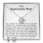 Mom Necklace, Mother-In-Law Necklace, Gift To My Boyfriend's Mom Necklace, Gift For Future Mother-In-Law Mother's Day Love Knot Necklace