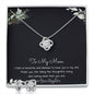 To My Mom Necklace -Mother's Day Gift For Mom From Son, Thank You Mom Mother's Day Love Knot Necklace