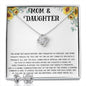 Mom Necklace, Mother Daughter Necklace, Gift For Mom, Mom Necklace, Birthday Gift Necklace Mother's Day Love Knot Necklace