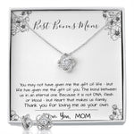 Mom Necklace, Stepmom Necklace, Bonus Mom Necklace, Mother's Day Gift For Step Mom Necklace Mother's Day Love Knot Necklace