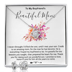 Mother-In-Law Necklace, Necklace Gift For Boyfriend's Mom, To My Boyfriend's Mom Gift, Future Mother-In-Law Mother's Day Love Knot Necklace