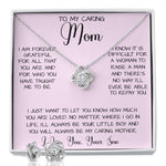 Gift For Caring Mom Form Son, To My Mom Necklace Gift For Mother's Day Mother's Day Love Knot Necklace