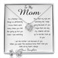 Mom Necklace - To Mom Necklace, Gorgeous Necklace for Mom from Daughter Mother's Day Gift Mother's Day Love Knot Necklace