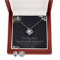 To My Mom Necklace -Mother's Day Gift For Mom From Son, Thank You Mom Mother's Day Love Knot Necklace