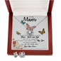 To My Mom Necklace, I'll Be By Your Side, To My Mom Gift Neckalce Mother's Day Love Knot Necklace