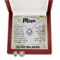 To My Mom - You Are The World Mother's Day Necklace Mother's Day Love Knot Necklace